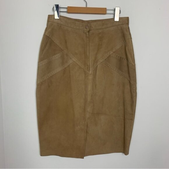 Vintage Danier 90s Y2K Suede Pencil Skirt - Picture 4 of 6